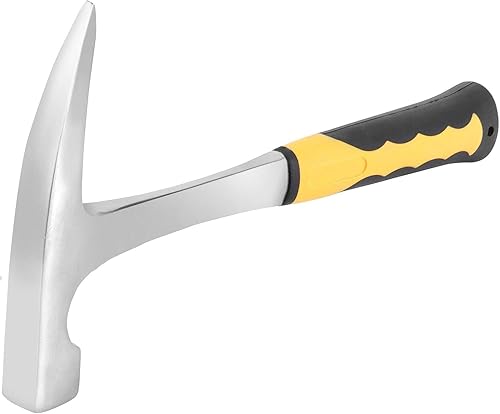 Martillo de acero de alto carbono chapado en cromo con mango deslizante, martillo de alta resistencia a impactos con punta puntiaguda, martillo de