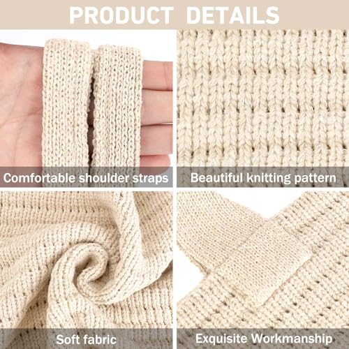 Image of hatisan Crochet Bag for Women, Handmade Knit Beach Tote Bag Summer