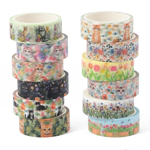 Ruban adhésif Washi floral pour embellir vos carnets et paquets cadeaux