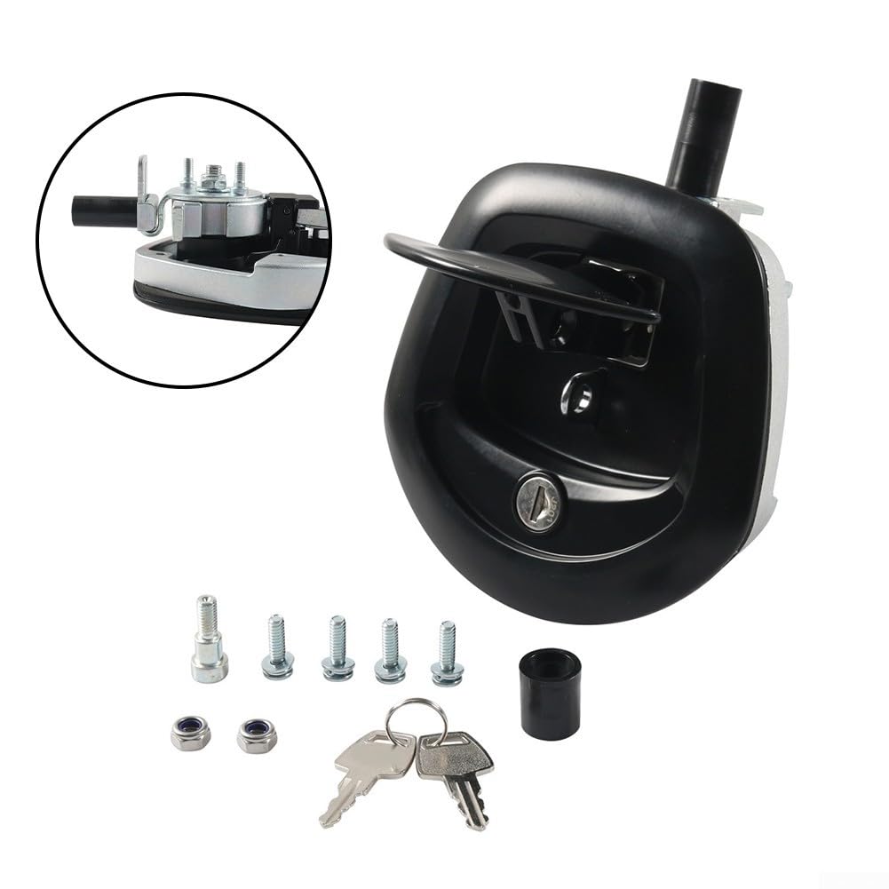 Bloqueo de seguridad universal en forma de T para RVs y remolques, diseño de cola de pez duradero de aleación de zinc, protección eficaz contra el acceso no autorizado al espacio de almacenamiento