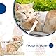 XYTAHDM Kaninchen Leine,Verstellbare Hasenleine,120cm Weiches Kaninchen Leine,Hasen Zubehör,Kaninchen Zubehör,Kaninchen Geschirr Für Kaninchen, Katzen Und Andere Kleine Haustiere,für 1–1,5 kg,Beige