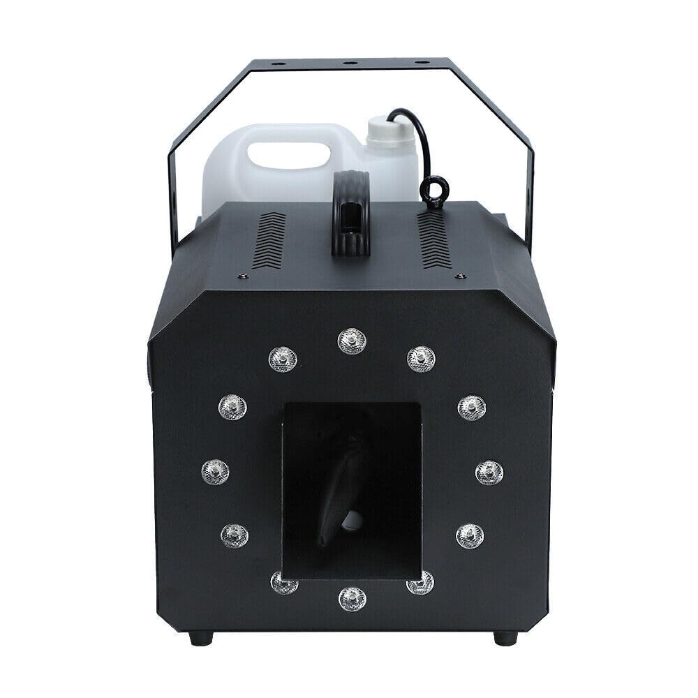 Schneemaschine, 5 L 1500 W LED tragbare Hochwertige Schneematschmaschine, 3-in-1 Schneemaschine Schneeflockenmaschine DMX mit Leichter für Partys,Bühne, Hochzeit