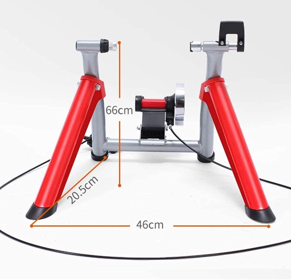 Bike Trainer Stand □ Allenatore per biciclette per uso interno portatile 1-6 Leves regolabile volano magnetico regolabile, strutture fisse per biciclette per biciclette per strada e mountain bik