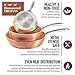 Gotham Steel Hammered Frying Pan Set, 3 Piece Nonstick Copper Fry Pans, 8”, 10” & 12” Skillet, Omelet Pan, Cookware, PFOA Free, Dishwasher Safe, Cool Touch Handle