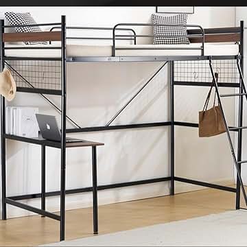 Amazon.co.jp: ロフトベッド テーブル付き