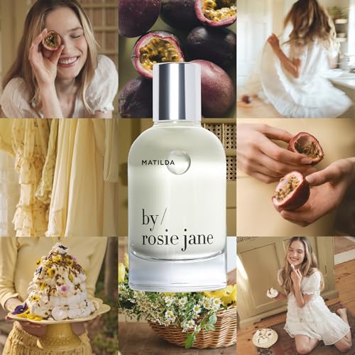 Image of By Rose Jane Eau de Parfum (Matilda) - Non-Toxic, Clean Perfume for Women - Notes of Passionfruit, Sweet Meringue & Golden Musk - Paraben & Pthalate-Free Body & Hair Perfume - Vegan (50 ml)