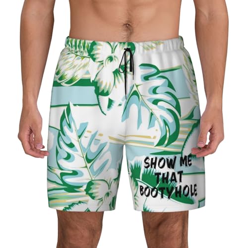 Show Me That Bootyhole Swimming Shorts Compression Liner Swim Trunks Swimwear Bathing Suits Beach Wear Swim Suits, - Main Image