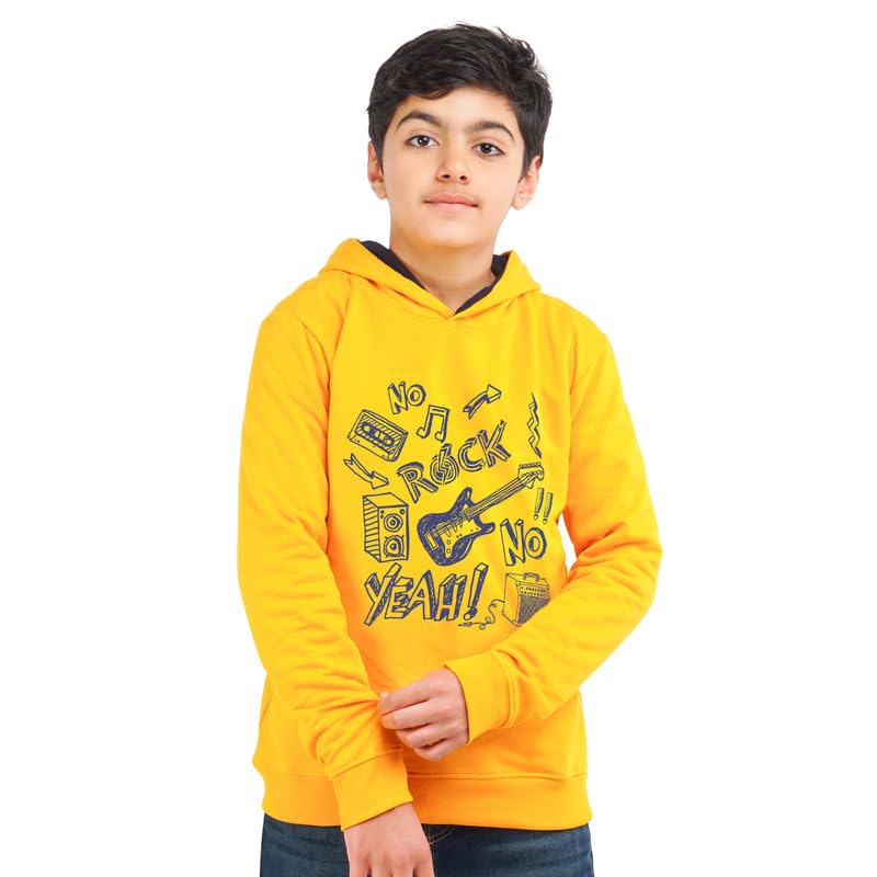 Image of Real Basics Boys Cotton Hooded Sweatshirt(Pack of 1)