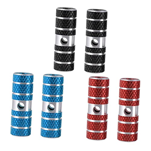 BESPORTBLE One Pair Aluminum Alloy Bike Cylinder Seat Axle Stunt Pegs 9.5mm 10mm Release for Mountain Road Bikes