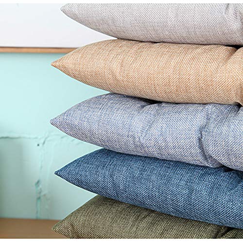Riyifer Indoor Outdoor Seat Pad Cushions, Square Portable Thicken Chair Cushion Cotton And Linen Blend For Seats, Hard Chairs, Bay Windows, Floors,Lightgray,40 * 40Cm #TOP5
