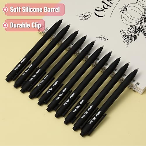 Mr. Pen bolígrafos retráctiles de gel, pack de 10, tinta negra miniatura 4