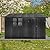 Dyncan Metal Garden Shed for Enhanced Organization and Security, 10ft x 8ft Outdoor Storage Solution with Window and Durable Construction, Dark Grey