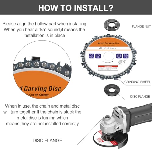 1 Stück Holz Schleifscheibe 115 * 22 mm, Raspelscheibe, Holzschnitzscheibe Frässcheibe, Lackfräse, Holzfräser, Wurzelfräse, Flexscheibe, Baumstumpffräse, für Schleifen, Fräsen, Schnitzen