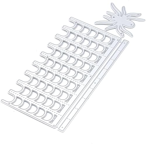 KSCRAFT Plantillas de troqueles de corte de metal con roseta de telaraña de Halloween para álbumes de recortesálbum de fotos, decoración en relieve,