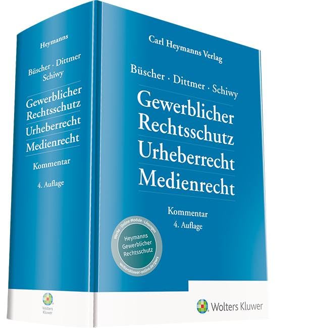 Gewerblicher Rechtsschutz, Urheberrecht Medienrecht: Kommentar