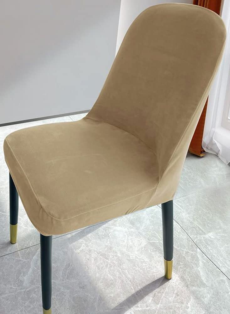 ZZDZW Cubre para Sillas de Comedor Fundas para Sillas,Fundas Sillas de Comedor Pack 6/4,Fundas de Sillas Ajustables Elástica Terciopelo Protectoras Funda para Sillas Moderna