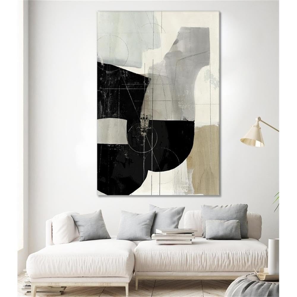 Amazon.com: Giant Art 72x48 Jet Black I Fine Art Giant Canvas