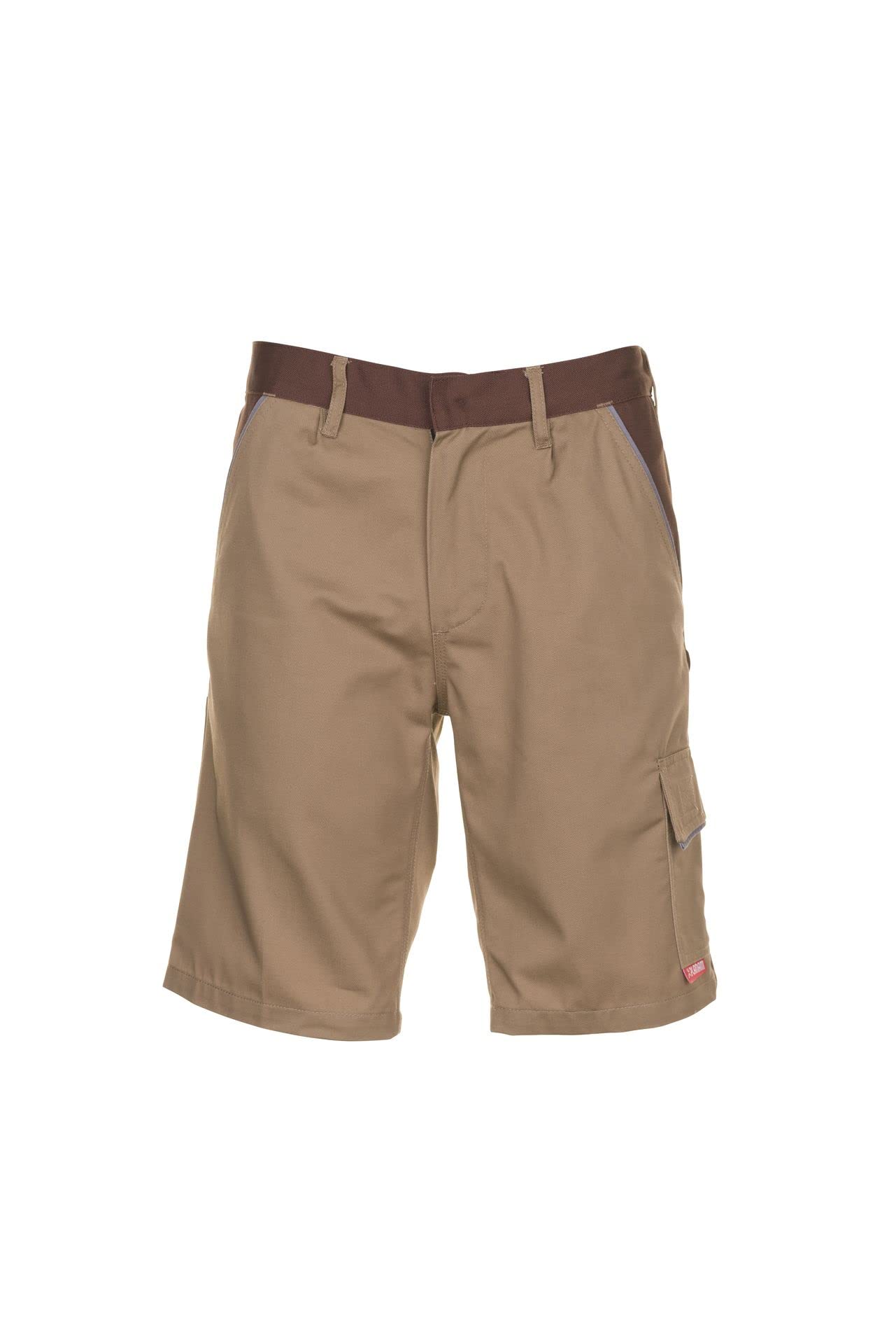 Planam 2374052 Highline Shorts, Khaki/Braun/Zink, Größe L