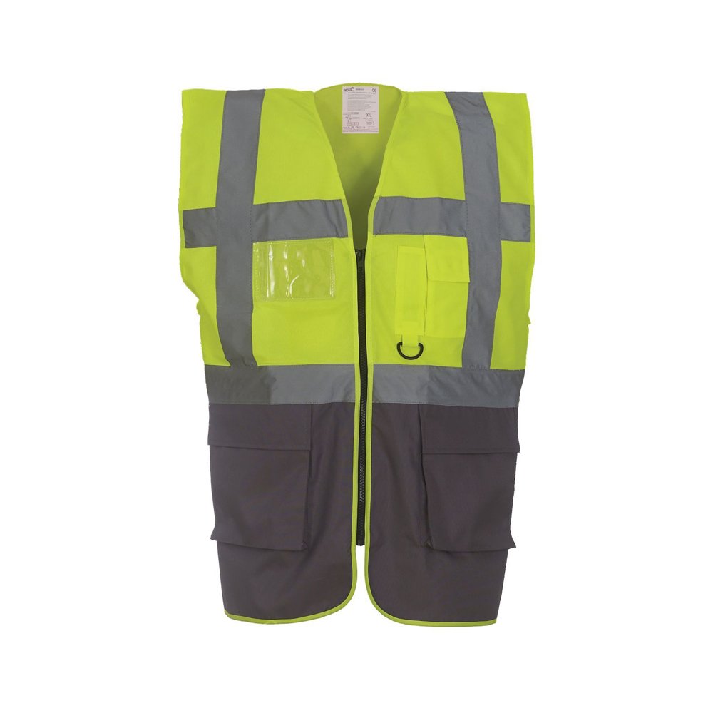 Expert Workwear Coloured Hi Vis Executive Vest High Viz Vests Zip with Pockets - 27 Colours — view 8