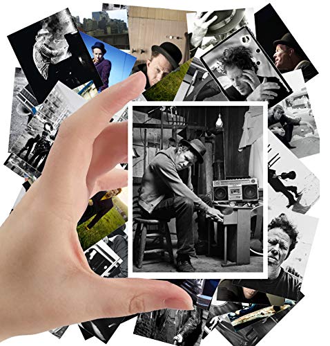 Large Stickers (24pcs 2.5 x3.5 ) TOM WAITS Rock Music Posters Photos Vintage Magazine covers
