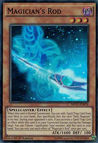 Yu-Gi-Oh! Magician's Rod - MP17-EN074 - Super Rare - 1st Edition - 2017 Mega-Tin Mega Pack (1st Edition)