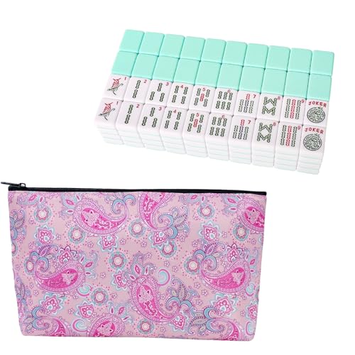 Set de Mahjong Americano con 166 fichas y bolsa miniatura 1