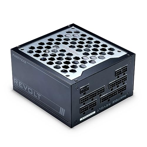 Phanteks (PH-P1200PR_BK01C) Revolt 1200W 80PLUS Platinum, ATX 3.0, PCIe 5.0, Fully Modular, Cable-Less, Power Supply Unit Only (Cables Sold Separately), Black