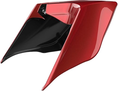 Miniatura 376 de Advanblack Barracuda - Cubiertas laterales estiradas plateadas (brillantes), paneles extendidos para Harley Touring Street Glide Road Glide Electra