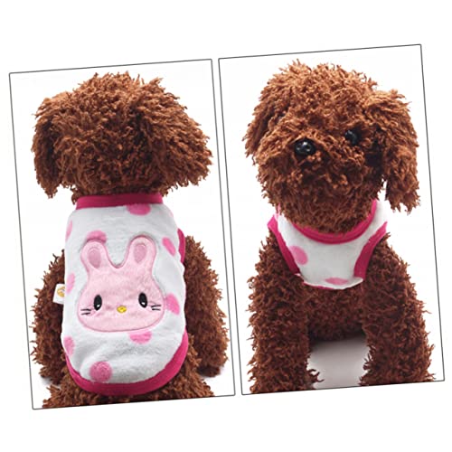 T-shirt pour chiot en flanelle isolante vêtement chaud animaux de compagnie
