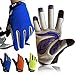 Amrta Fahrradhandschuhe Kinder MTB Jungen Mädchen 2-11 Jahre Roller Skate Sport Handschuhe (Vollfinger Blau, XL)