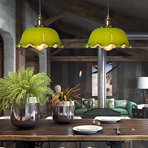 Droplight vintage style industriel vert pour restaurant - 3