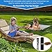 unp Camping Dog Bed Pop up - Small Collapsible Dog Cot 19 x 19 x 10 inch - Outside Dog Bed with Plush Cover & Carrying Bag for French Bulldog, Poodle... (Brown, S)