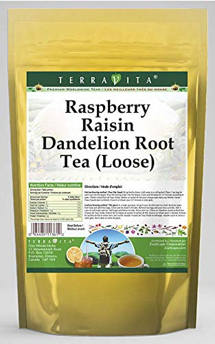 Té de raíz de diente de león y pasas de frambuesa (suelto) (8 oz, ZIN 568637) - Paquete de 3