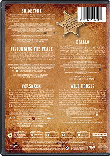 5-Western Film Collection (Wild Horses / Brimstone / Disturbing the Peace / Diablo / Forsaken) - DVD