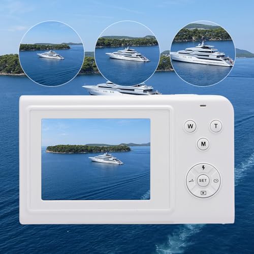 Cámara Digital 4K 56MP Autofocus Zoom 16x Compacta Blanca miniatura 6
