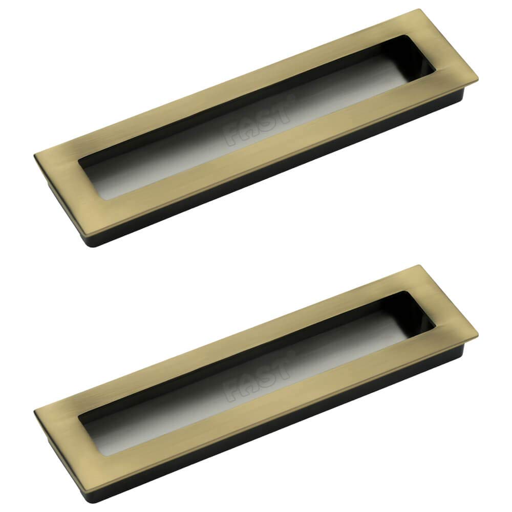 FAST CSH02 Complete Architectural Interior Design Brass Antique Finish Concealed Sliding Door Handle and Concealed Door Pull Handle (Brown, 160mm) (B08L525R24) Amazon Price History, Amazon Price Tracker