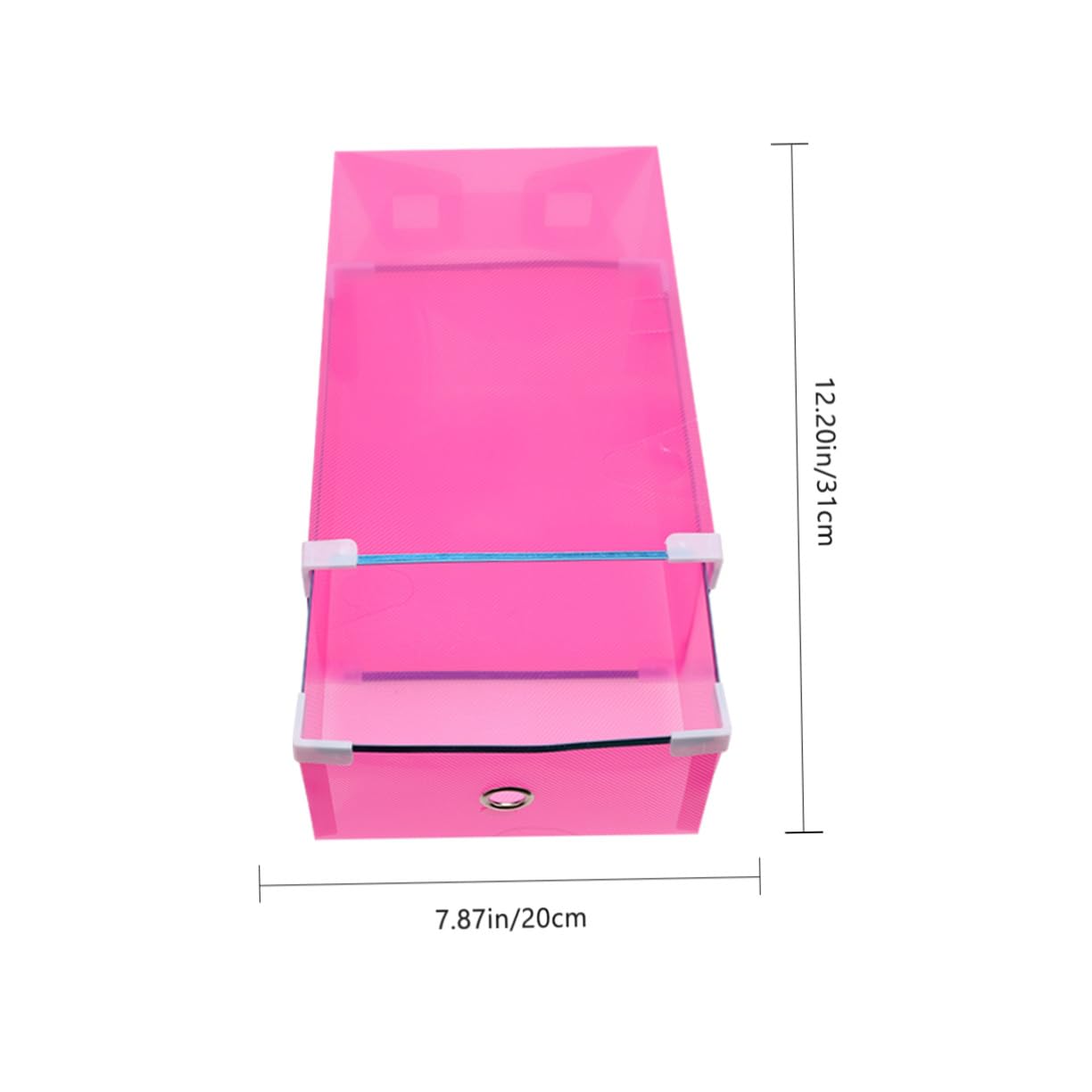 5 Piezas Cajas de Plástico Transparente para Zapatos Apilables Caja de Almacenamiento de Zapatos para Guardar Dormitorio Color