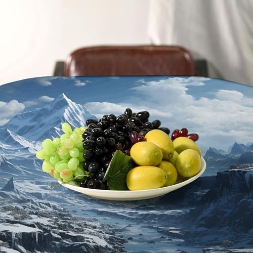 Nappe de cuisine montagnes de neige pour votre table de Noël