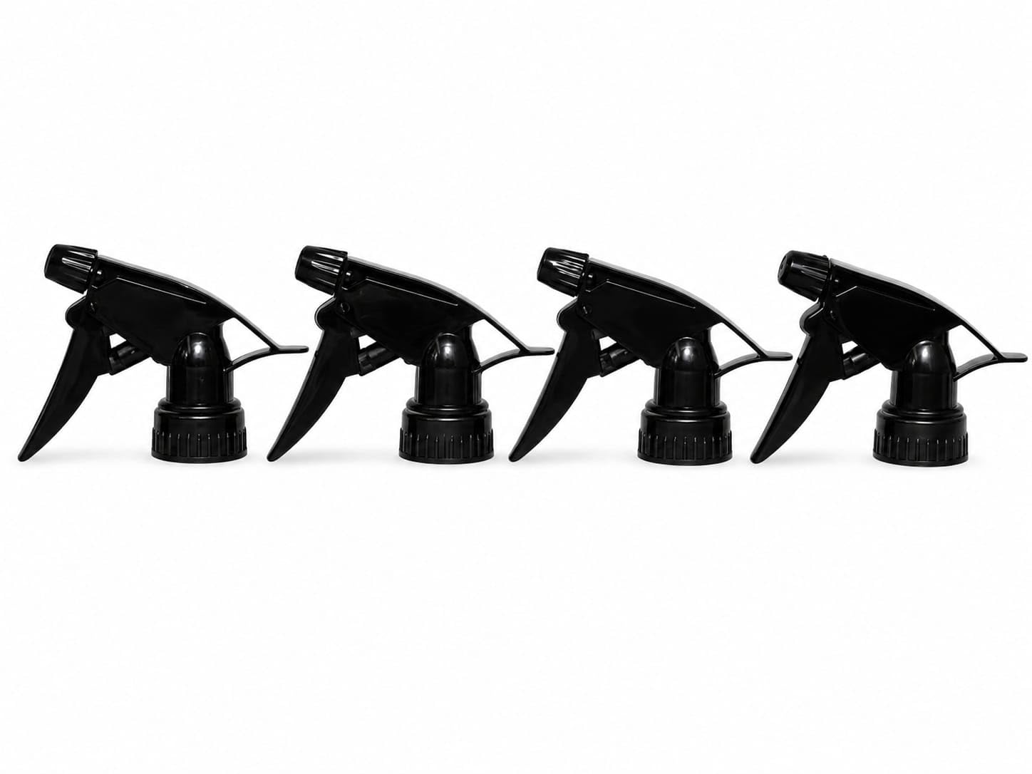 28mm Trigger Spray Nozzle Black Pack of 4 | Plastic Spray Pump Head Replacement Nozzle for Bottles | Adjustable Water Mist Sprayer for Cleaning, Gardening & Household Use-image-30