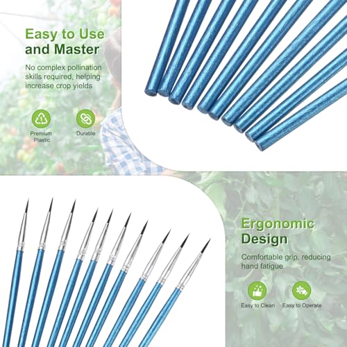 M METERXITY Cepillo Polinizador 20-Pack Manual 1.2cm Azul miniatura 2