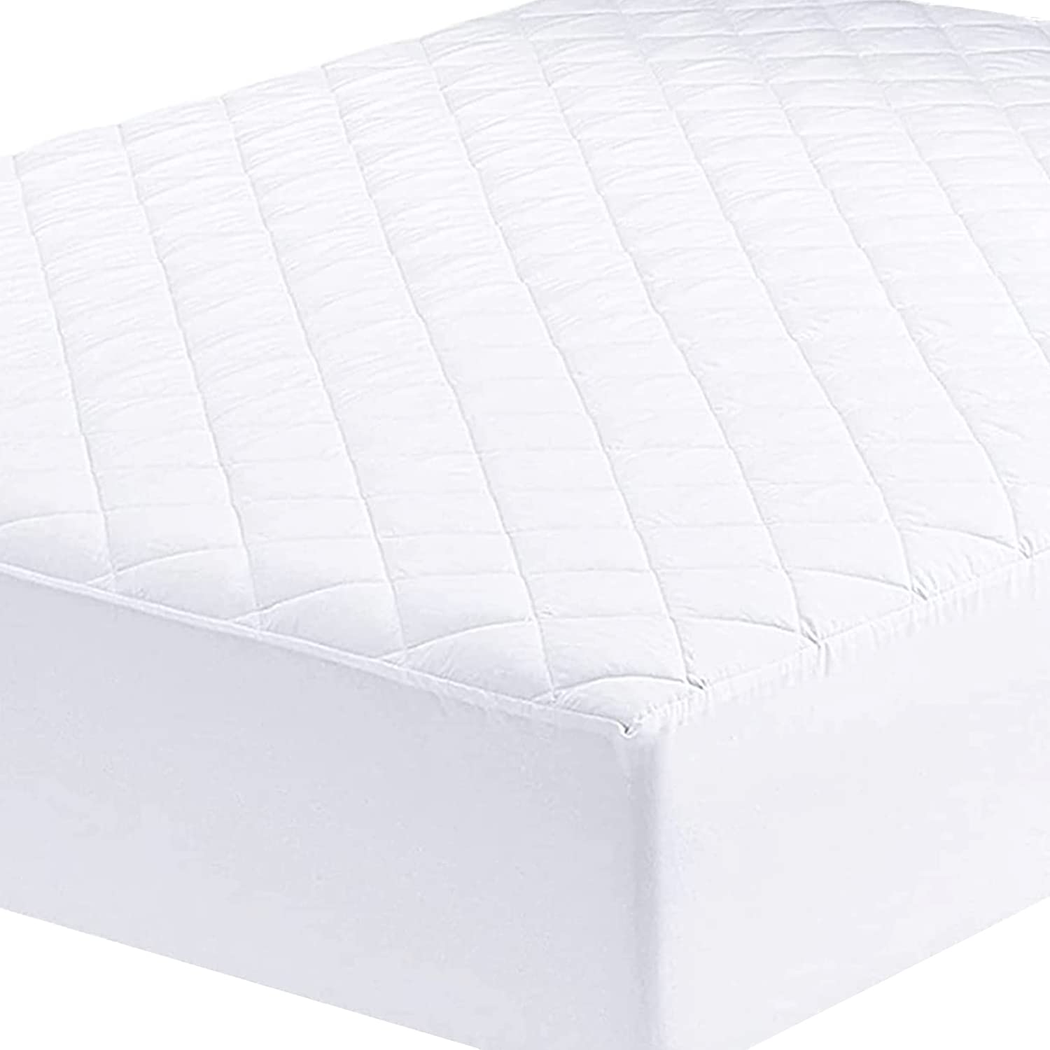 Nod Off Quilted Waterproof Mattress Protector Quilted Bed Mattress Hypoallergenic Noiseless Fitted Sheet Cover Double Bed Extra Deep 100% Waterproof Mattress Protector - Super King - 185cm X 200cm