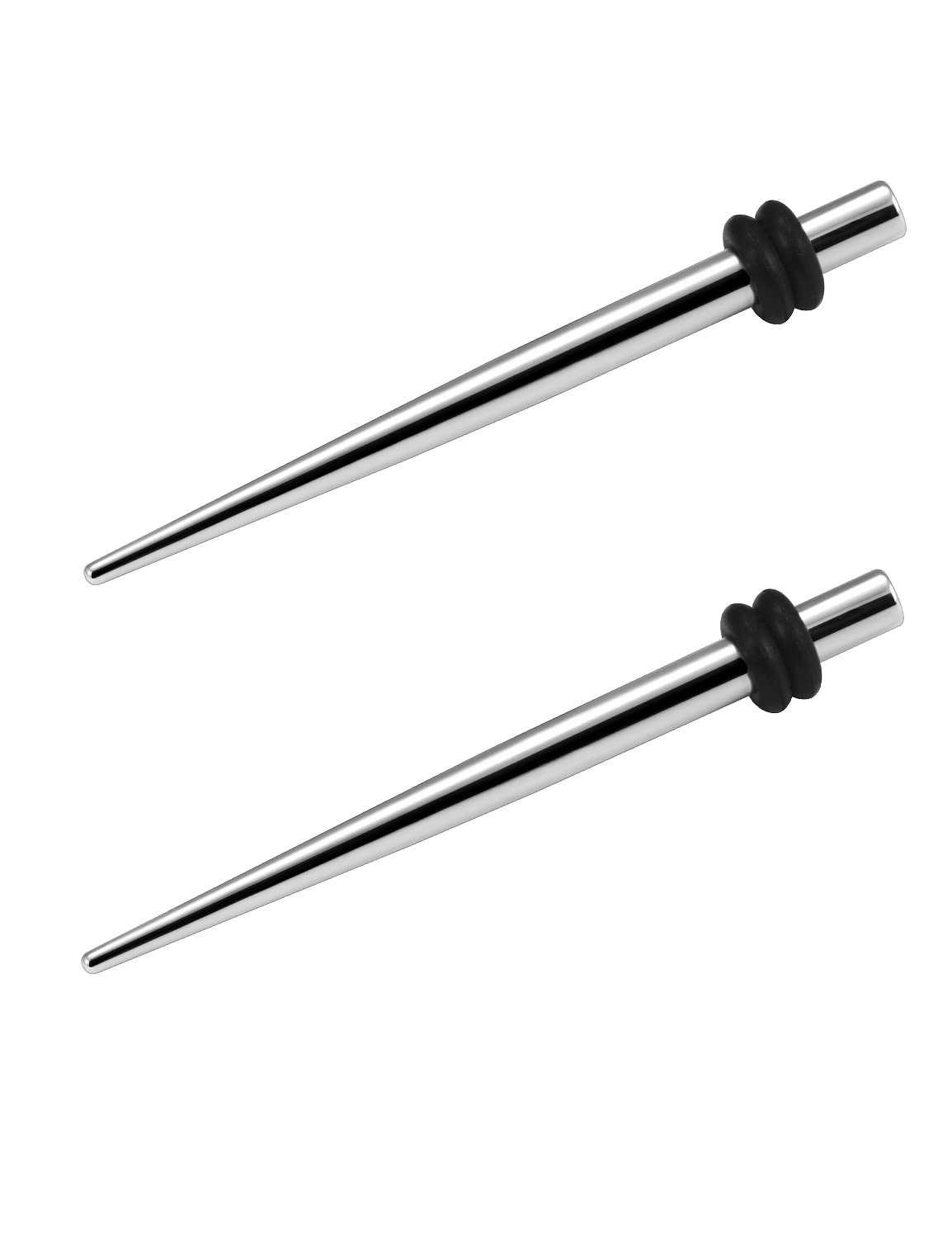 Vsnnsns 14G 12G 10G 8G 6G 4G 2G 0G 00G Ear Gauges Stretching Kit 316L Surgical Steel Screw Fit Ear Tunnels Tapers Insertion Pin for Ear Septum Nipple