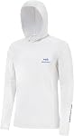 BASSDASH Men’s UPF 50+ Drawstring Fishing Hoodie Shirts UV Sun Protection Long Sleeve Outdoor Hiking Hooded T-Shirts FS33M