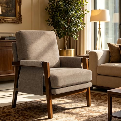 RNKSFX Dark Brown Accent Chair