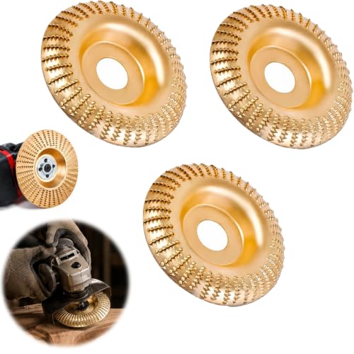 Image of 2026 New Angle Grinder Polishing Pad Tungsten Carbide Sanding Discs,Upgrade Heavy Duty Tungsten Carbide Wheel,Wood Carving Discs for 4 inch & 4-1 /2 inch Grinders Cutting Shaping Sanding.(3*Circular Arc)