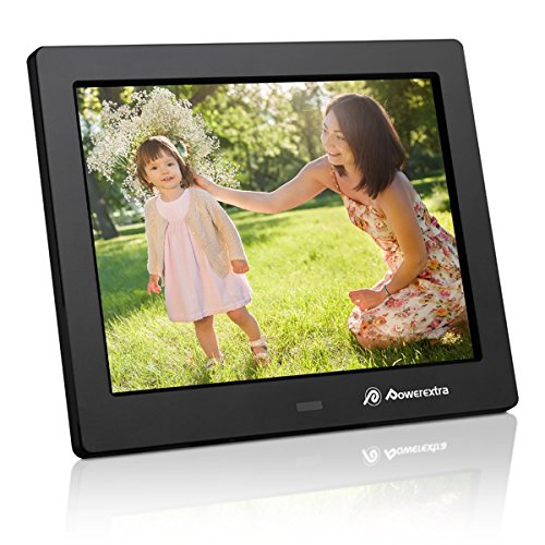 Powerextra 8 inch Digital Photo Frame HD Video Frame High Resolution