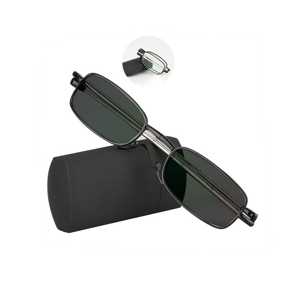 Transition Photochromic Reading Glasses Folding Eyeglasses Color Change Lens Sunglasses +1.0 Strength