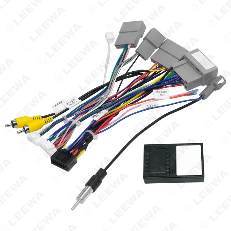 Car 16pin for Audio Wiring Harness with Canbus Box for Honda CRV 2.4L Stereo Installation Wire Adapter #CA6827 - (Color Name: Harness CANBUS Box)