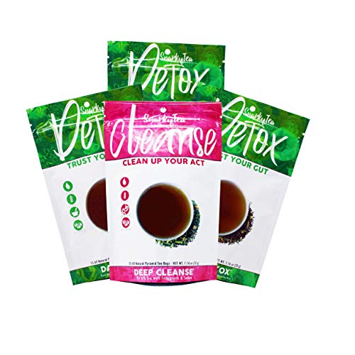 Snarky-Tea-Get-Fit-Starter-Kit-6-Week-Detox-Tea-Program-to-Reset-Gut-Health-60-Pyramid-Sachets-All-Natural-Release-Toxins-for-Weight-Loss-Reduce-Bloating-Boost-Metabolism