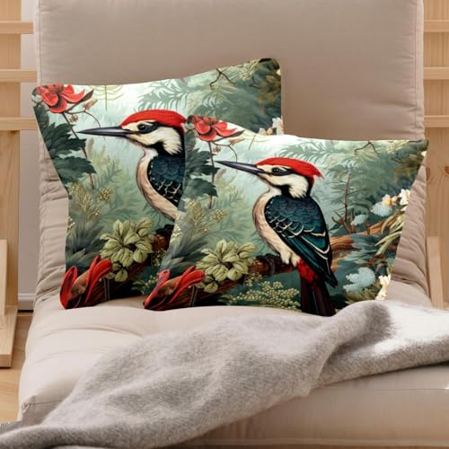 Housse de coussin velours lavable 50x50 cm avec fermeture éclair invisible